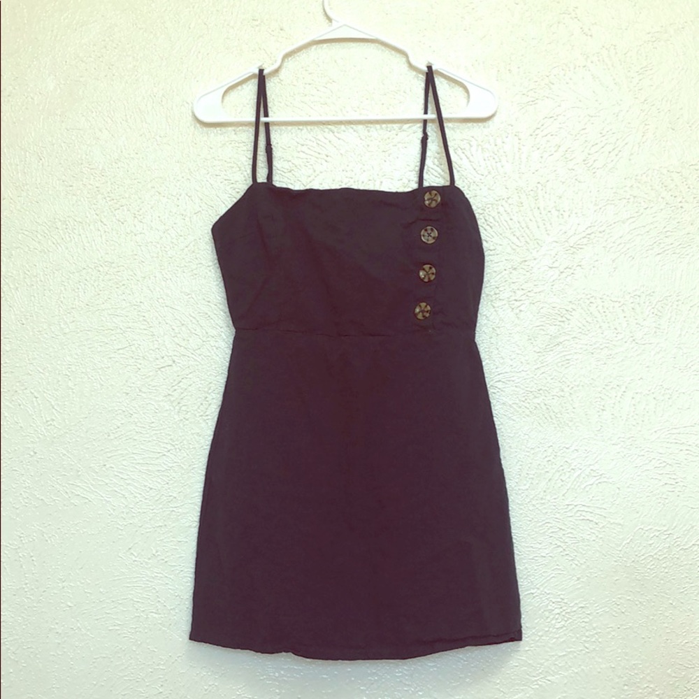 Square neck jade green mini dress